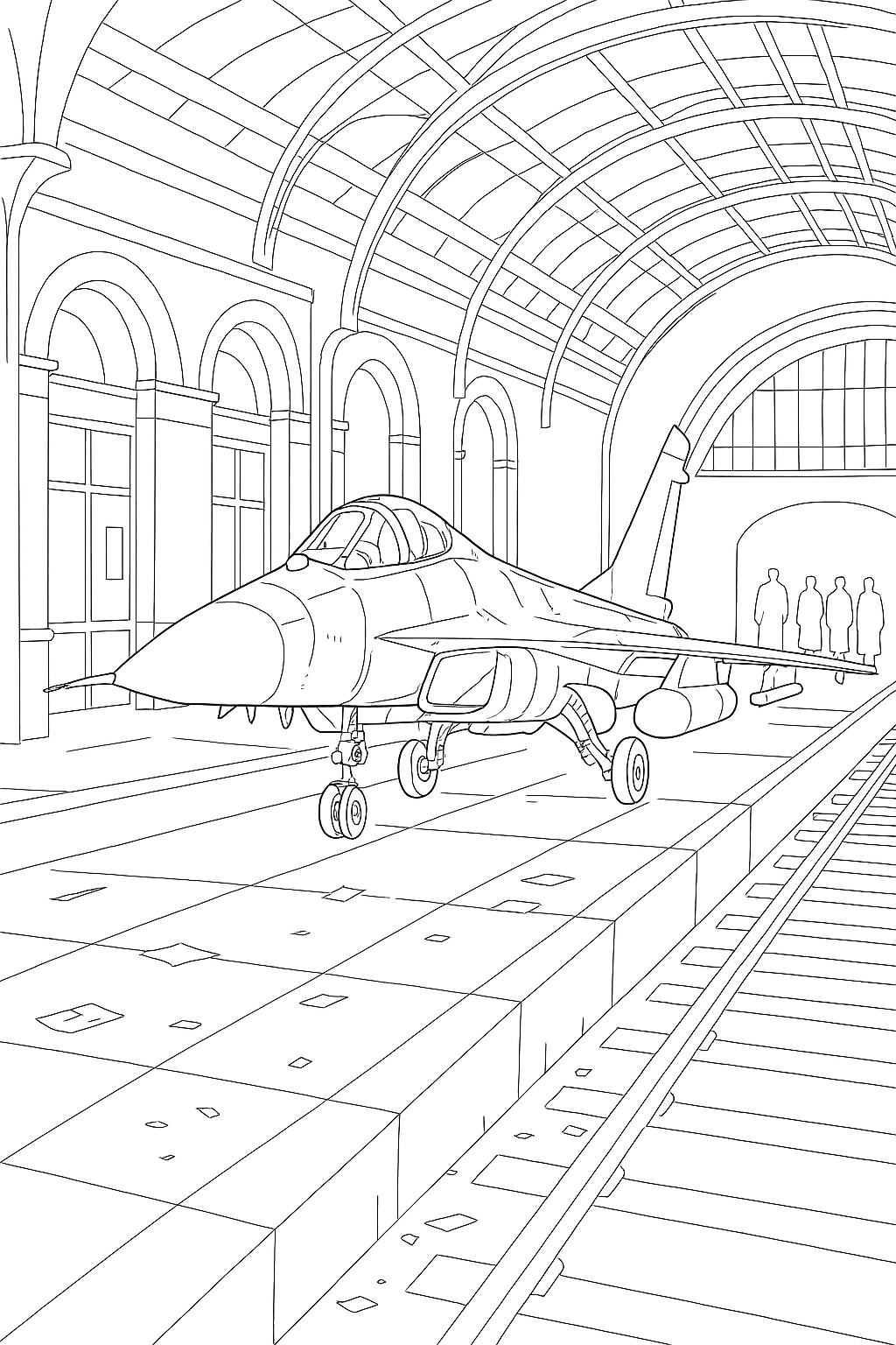 Coloring page of Jet Drift Action