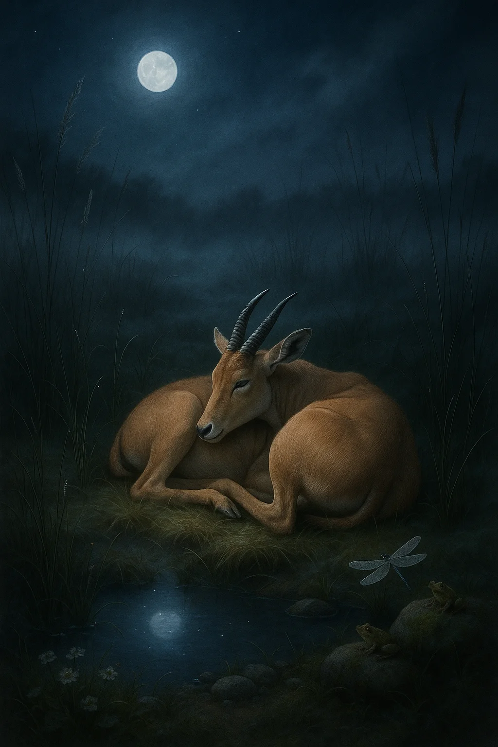Original Sleeping Antelope