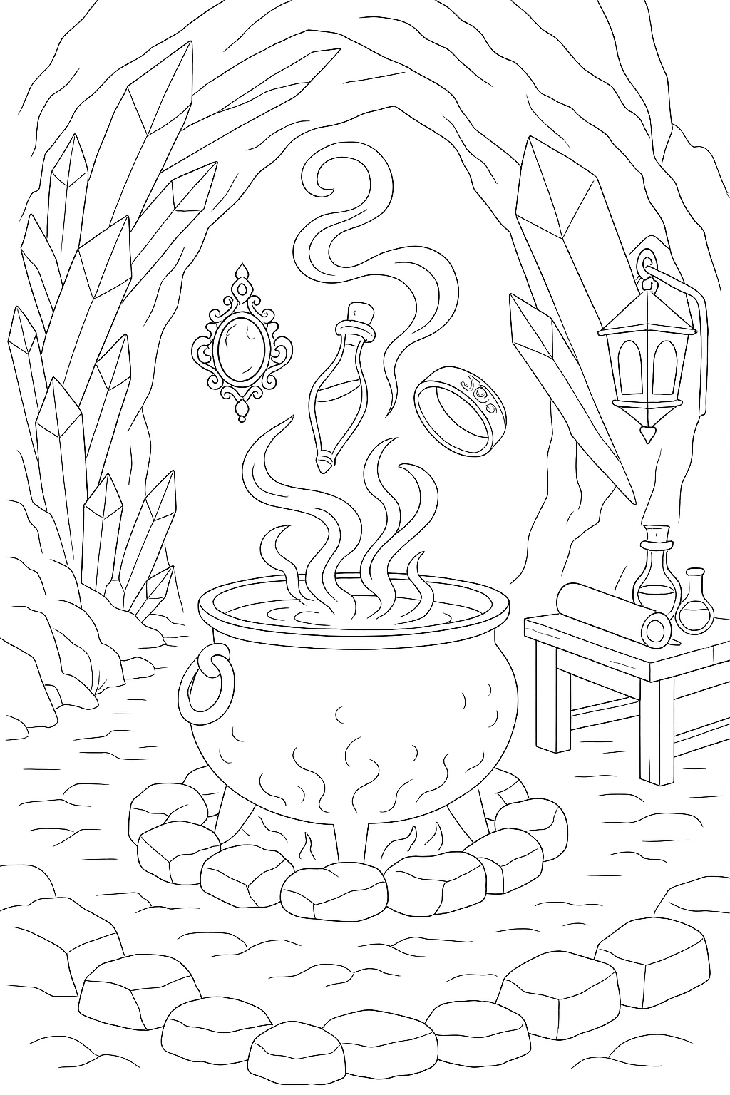 Coloring page of Potion Forged Artifacts