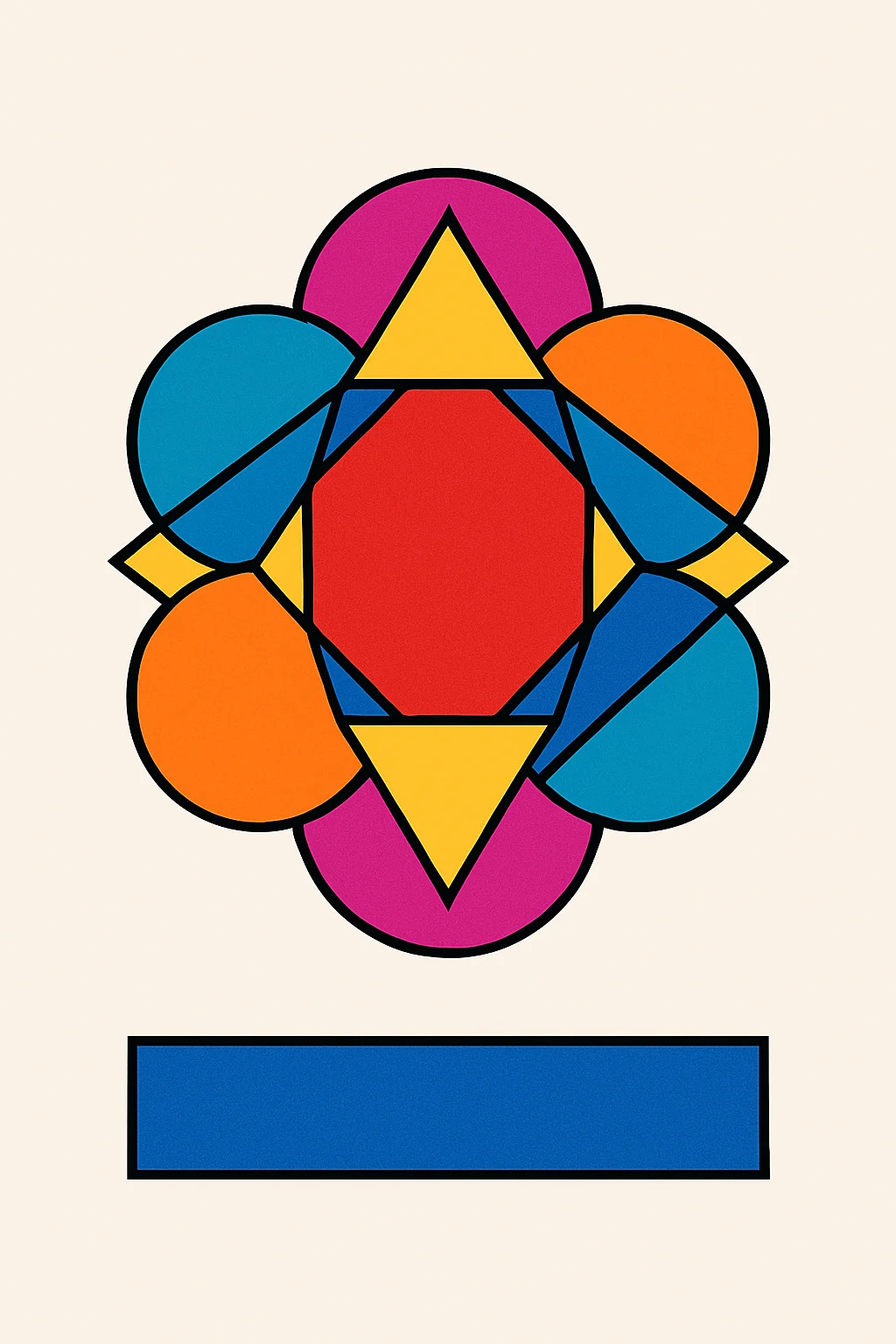 Original Floating Geometries Collage