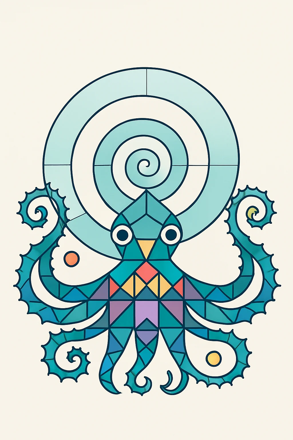 Original Fractal Spiral Seaform