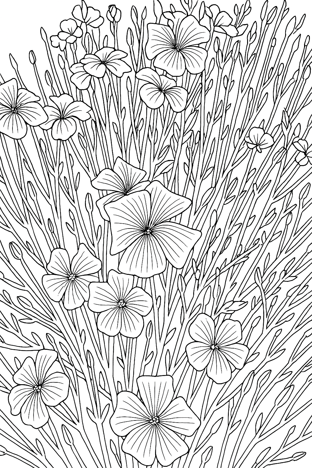 Coloring page of Alcatraz Madiera Cranesbill