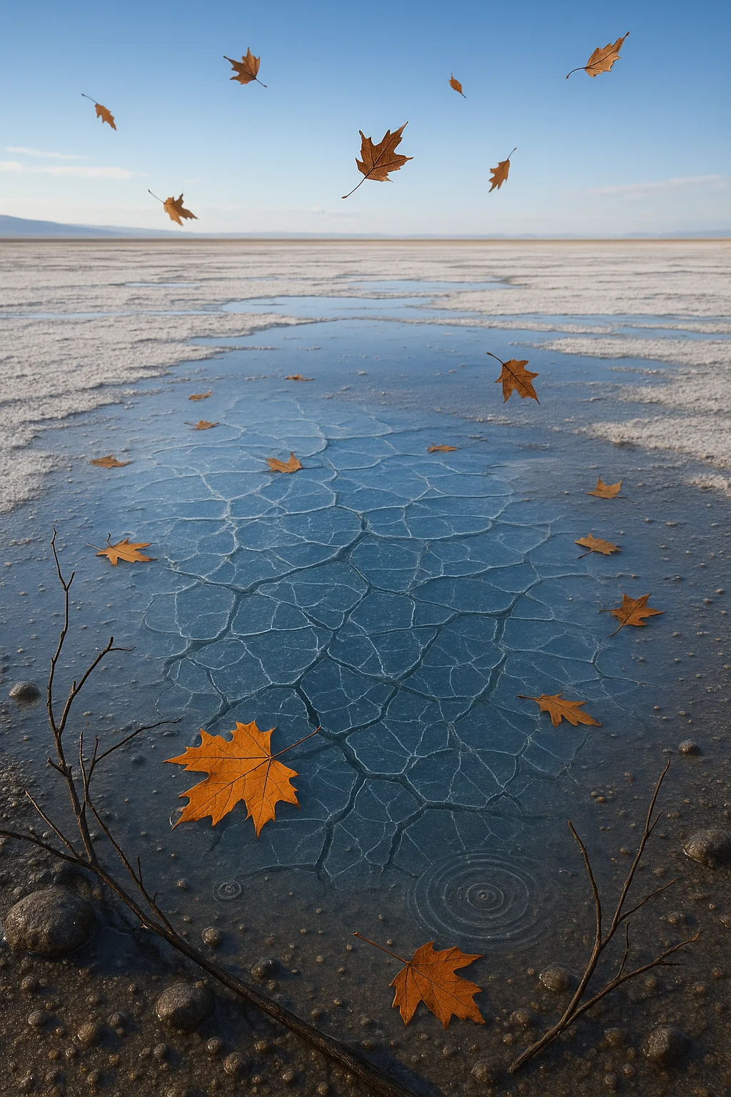 Original Cracked Ice Frozen Ponds