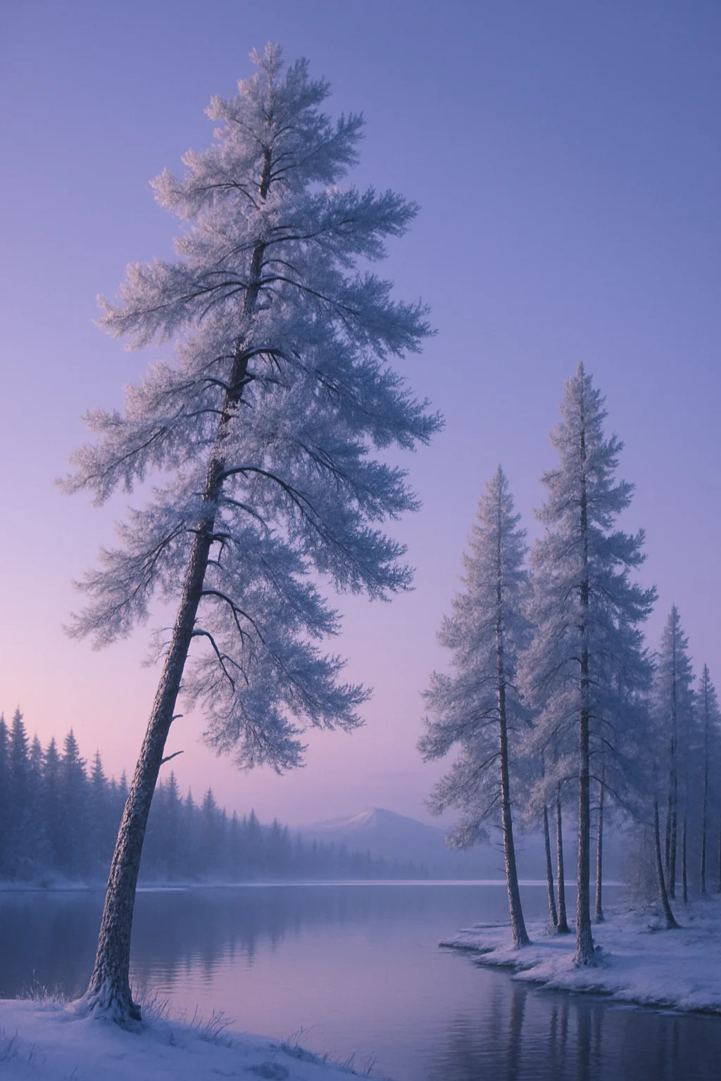 Original Frosty Pines Swaying