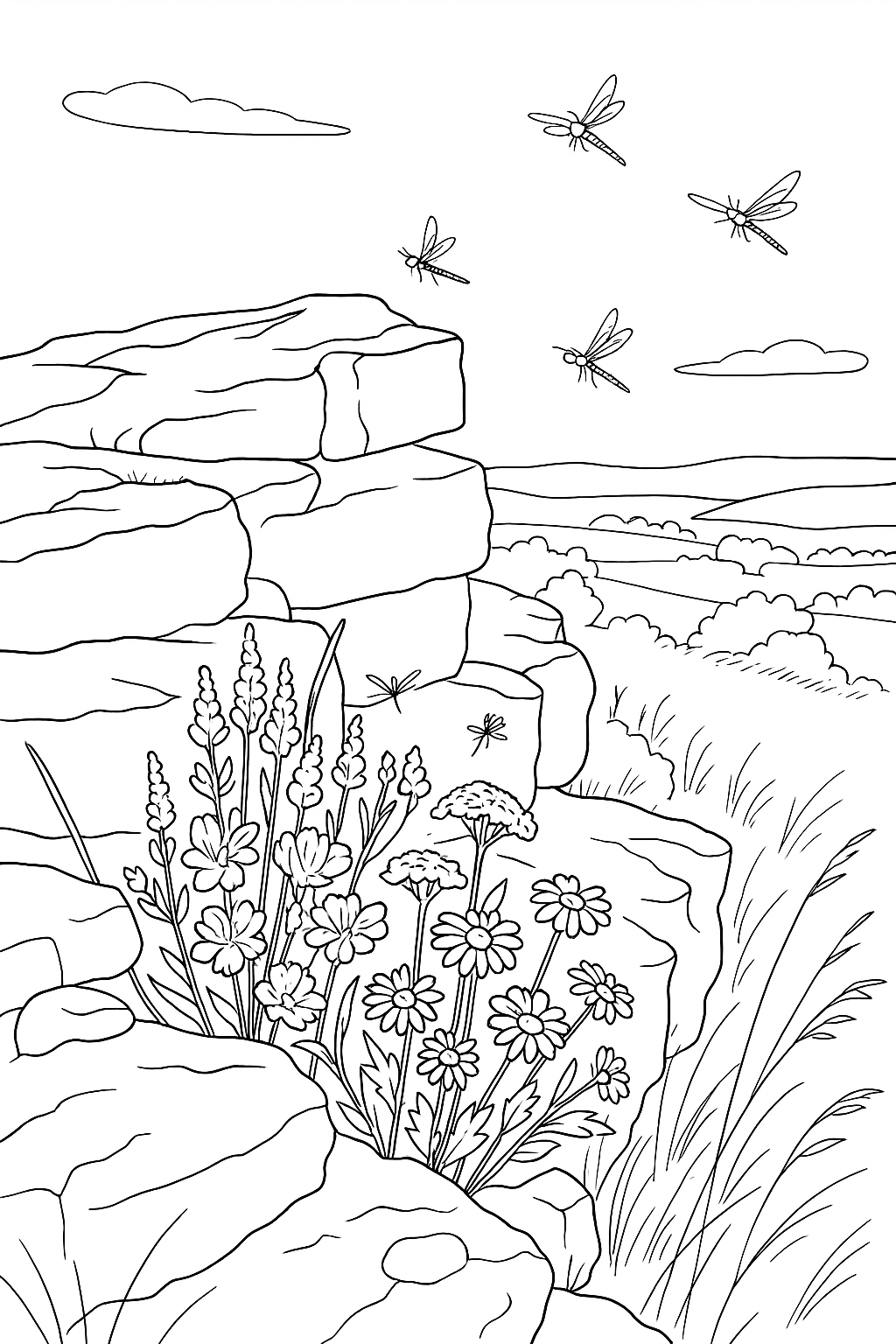 Coloring page of Rocky Plateau Buzz