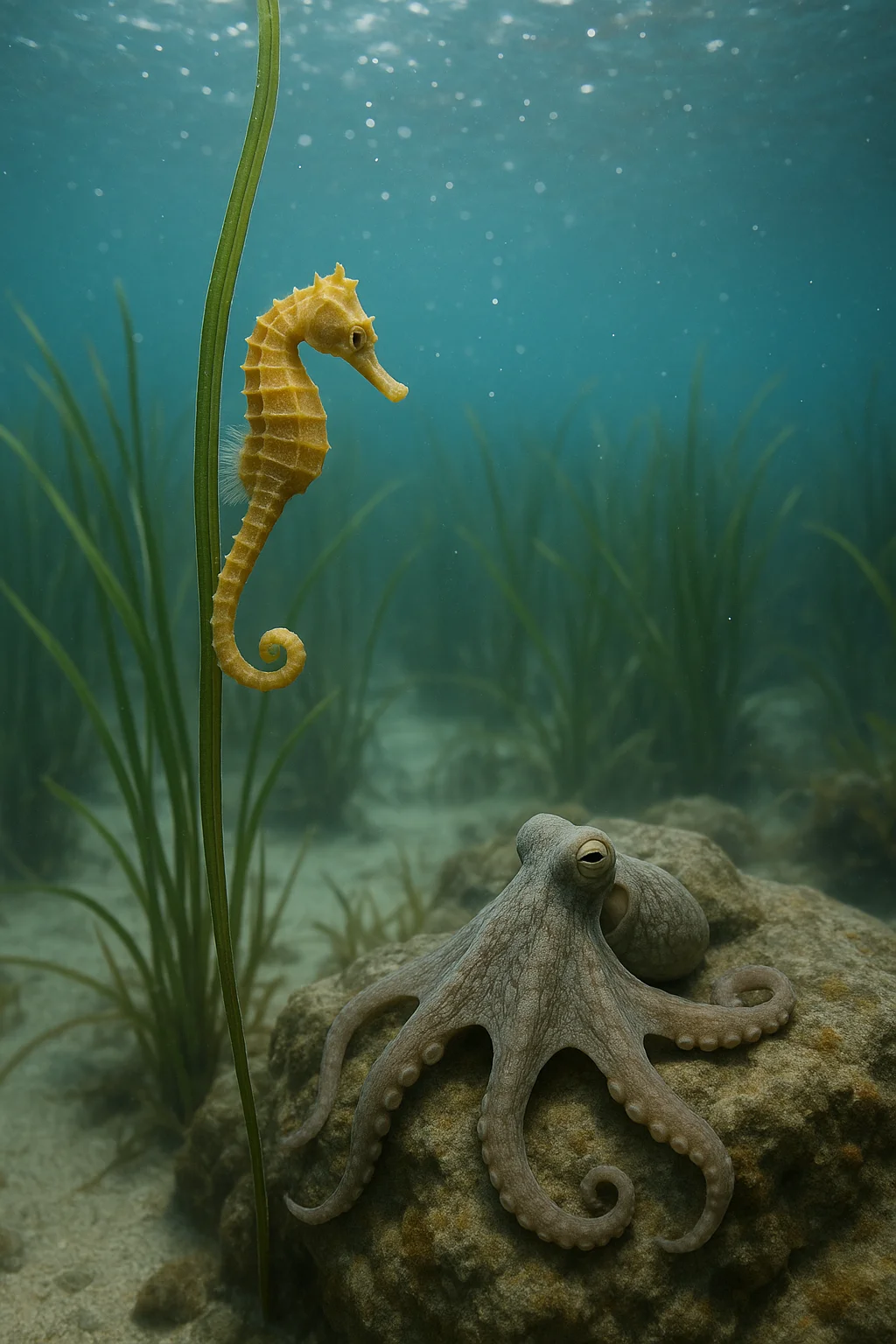 Original Seahorse Seagrass Octopus