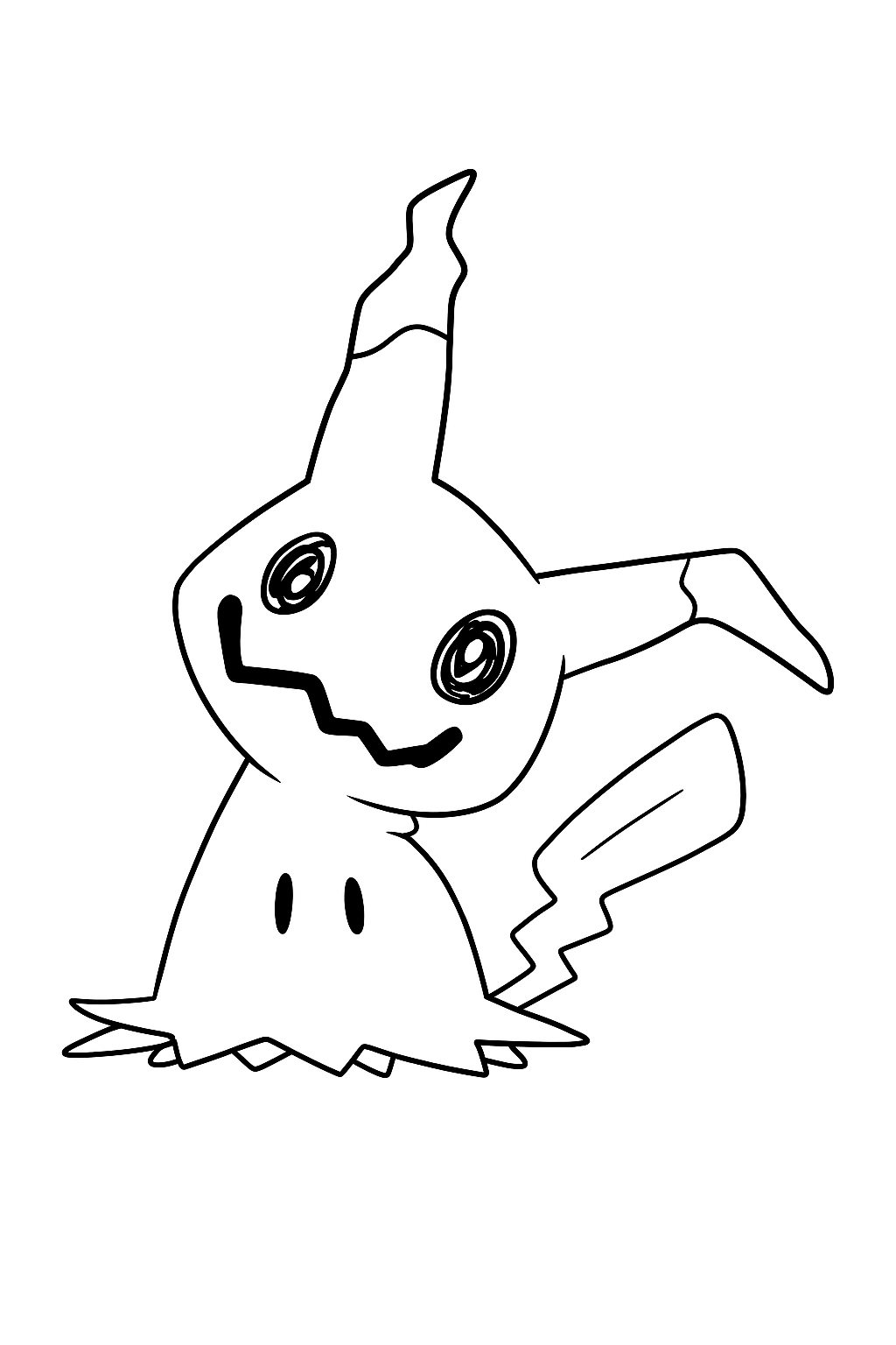 Coloring page of Mimikyu